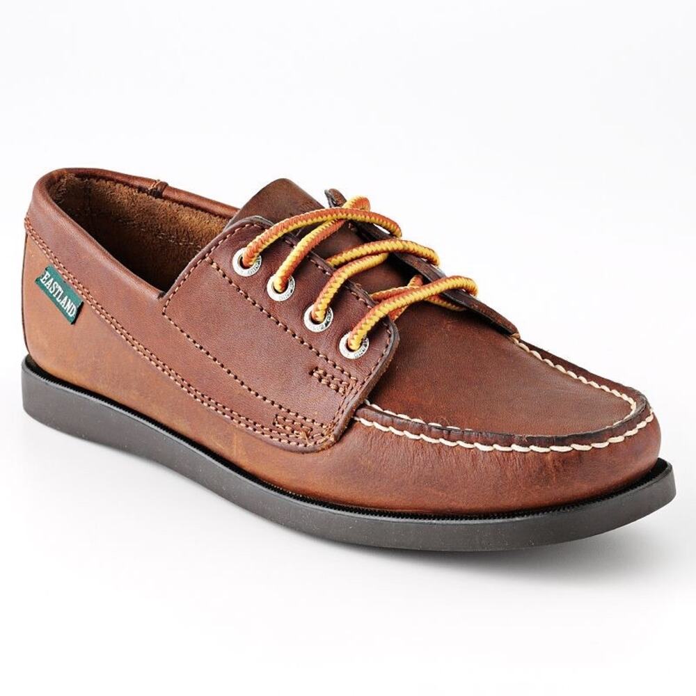 NEW! Eastland Falmouth Camp Women's Moccasins Leather Oxford Shoes US 9.5 Tan - Picture 1 of 8